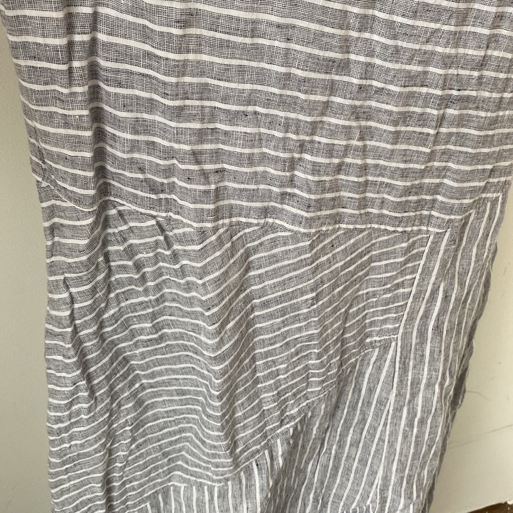 J Jill, love linen striped dress - Picture 5 of 6